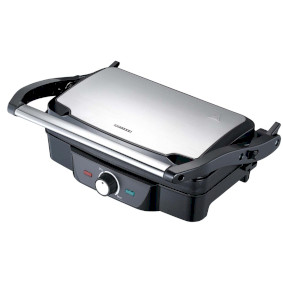 Panini / Table grill 1600W Black / Stainless Steel top housing