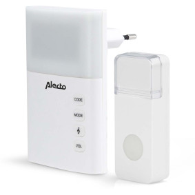 Wireless Doorbell Set Mains Powered 36 Melodies / LED Indicator White