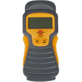 Moisture Meter for Wood / Walls / Building material with LCD Display Anthracite / Yellow