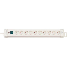 Extension Socket Premium-Line 10-Way 3.00 m White - Protective Contact