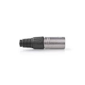 XLR Connector | Straight | Male | Nickel Plated | Protection Cover | Cable input diameter: 7.0 mm |