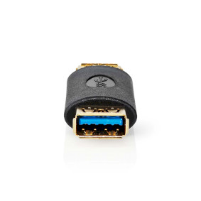 USB Adapter | USB 3.2 Gen 1 | USB-A Female | USB-A Female | 5 Gbps | Gold Plated | Anthracite | Box