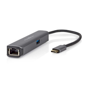 USB Multi-Port Adapter | USB 3.2 Gen 1 | USB-CT Male | HDMIT Output / RJ45 Female / USB-A Female / U