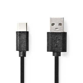 USB Cable | USB 2.0 | USB-A Male | USB-CT Male | 15 W | 480 Mbps | Nickel Plated | 1.00 m | Round |