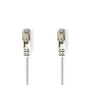 CAT5e Cable | SF/UTP | RJ45 Male | RJ45 Male | 7.50 m | Round | PVC | White | Blister
