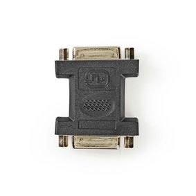 DVI Adapter | DVI-I 24+5-Pin Female | DVI-I 24+5-Pin Female | Nickel Plated | Straight | PVC | Black