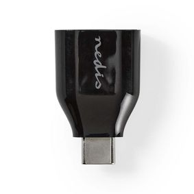 USB Adapter | USB 3.2 Gen 1 | USB-CT Male | USB-A Female | Nickel Plated | Black | Polybag