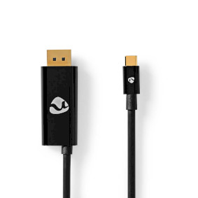 USB Adapter | USB 3.2 Gen 1 | USB-CT Male | DisplayPort Male / USB-CT Female | 2.00 m | Round | Nick