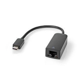 USB Network Adapter | USB 3.2 Gen 1 | 1000 Mbps | USB-CT Male | RJ45 Female | 0.20 m | Round | Nicke