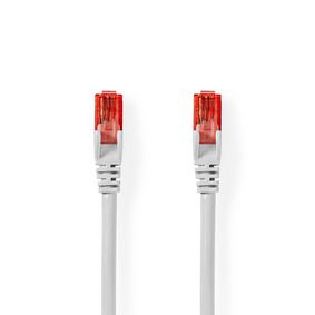 CAT6 Cable | RJ45 Male | RJ45 Male | U/UTP | 1.50 m | Round | PVC | White | Polybag