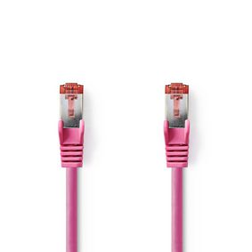 CAT6 Cable | RJ45 Male | RJ45 Male | S/FTP | 10.0 m | Round | LSZH | Pink | Polybag