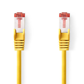 CAT6 Cable | RJ45 Male | RJ45 Male | S/FTP | 2.00 m | Round | LSZH | Yellow | Polybag