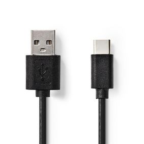 USB Cable | USB 2.0 | USB-A Male | USB-CT Male | 2.5 W | 480 Mbps | Nickel Plated | 2.00 m | Round |
