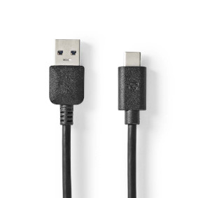 USB Cable | USB 3.2 Gen 1 | USB-A Male | USB-CT Male | 60 W | 5 Gbps | Nickel Plated | 2.00 m | Roun