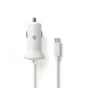 Car Charger | 1x 2.4 A | Number of outputs: 1 | Micro USB (Fixed) Cable | 1.00 m | Single Voltage Ou