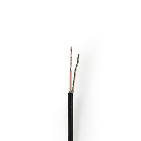 Coax Cable On Reel | RG174 | 50 Ohm | Single Shielded | ECA | 25.0 m | Coax | PVC | Black | Gift Box