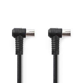 Coax Cable | IEC (Coax) Male | IEC (Coax) Female | Nickel Plated | 120 dB | 75 Ohm | Quad Shielded |