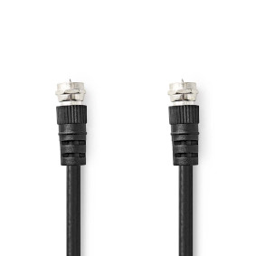 Satellite & Antenna Cable | F Male | F Male | Nickel Plated | 75 Ohm | Double Shielded | 1.50 m | Ro
