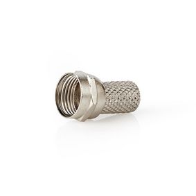 F-Connector | Straight | Male | Nickel Plated | 75 Ohm | Twist-on | Cable input diameter: 7.4 mm | Z