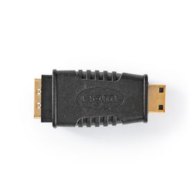 HDMIT Adapter | HDMIT Mini Connector | HDMIT Output | Gold Plated | Straight | ABS | Black | 1 pcs |
