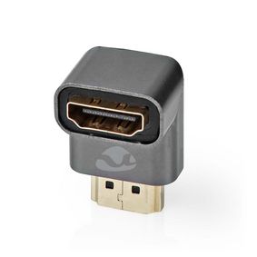 HDMIT Adapter | HDMIT Connector / HDMIT Male | HDMIT Output | Gold Plated | Angled 90 | Aluminium |