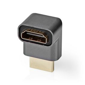 HDMIT Adapter | HDMIT Connector / HDMIT Male | HDMIT Output | Gold Plated | Angled 270 | Aluminium