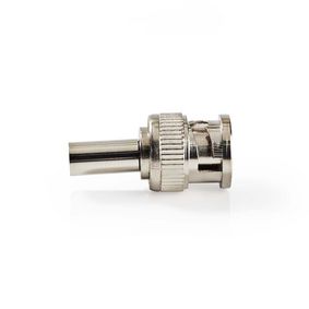 BNC Connector | Straight | Male | Nickel Plated | 50 Ohm | Crimp | Cable input diameter: 6.0 mm | St
