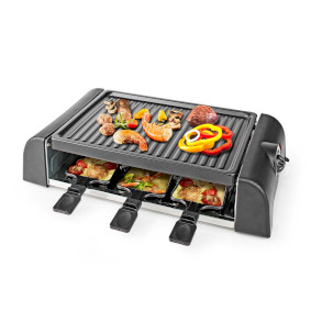 Gourmet / Raclette | Grill | 6 Persons | Spatula | Temperature setting | Non stick coating | Rectang