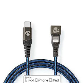 USB Cable | USB 2.0 | Apple Lightning 8-Pin | USB-CT Male | 60 W | 480 Mbps | Nickel Plated | 1.00 m