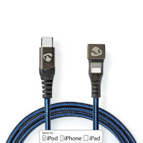 USB Cable | USB 2.0 | Apple Lightning 8-Pin | USB-CT Male | 60 W | 480 Mbps | Nickel Plated | 2.00 m