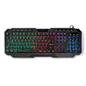 Wired Gaming Keyboard | USB Type-A | Membrane Keys | LED | QWERTZ | DE Layout | USB Powered | Power