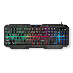 Wired Gaming Keyboard | USB Type-A | Membrane Keys | LED | QWERTY | US Layout | USB Powered | Power
