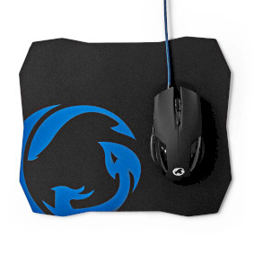 Gaming Mouse & Mouse Pad Set | Wired | 1200 / 2400 / 4800 / 7200 dpi | Adjustable DPI | Number of bu