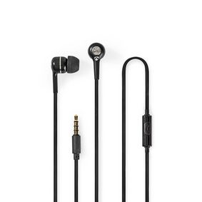Wired Earphones | 3.5 mm | Cable length: 1.20 m | Built-in microphone | Volume control | Black / Sil
