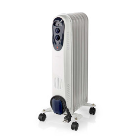 Mobile Oil Radiator | 600 / 900 / 1500 W | 7 Fins | Adjustable thermostat | 3 Heat Settings | Fall o