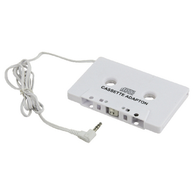 FÜR IPOD® & MP3 Kassettenadapter geeignet für alle iPod® Modelle und gleichzeitig auch für CD/MP3/MiniDisk Player.Dieser Artikel ermöglicht es, alle tragbaren Audiogeräte mit 3,5mm Kopfhörer-Anschluss an jedes Kassettengerät anzuschließen. Sehr gut geeignet für Autoradios mit Kassetten-Player oder tragbare Kassettenrecorder.- Anschluss eines CD oder MP3 Players über Kopfhörerbuchse- Passt in jedes Cassettendeck- Einfache Handhabung- stereo