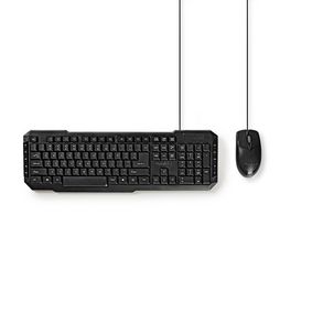 Mouse and Keyboard Set | Wired | Mouse and keyboard connection: USB | 800 dpi | US International | U
