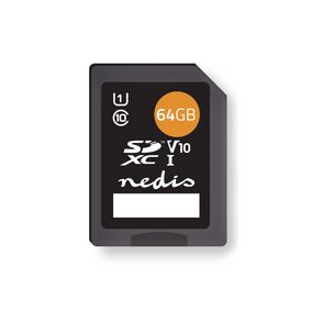 Memory Card | SDXC | 64 GB | Write speed: 80 MB/s | Read speed: 45 MB/s | UHS-I