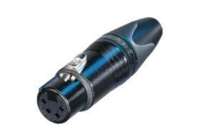 XLR cable socket 4 N/A XX Soldering Connection Black