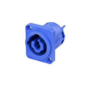 Appliance inlet connector, 3/16" flat tab terminals blue