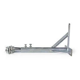 Satellite Wall Mount | Distance to wall: 350 mm | Diameter clamp: 32-42 mm | Steel | Silver