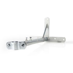 Satellite Wall Mount | Distance to wall: 550 mm | Diameter clamp: 32-42 mm | Steel | Silver