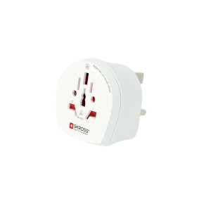 Travel Adapter World-to-UK Earthed