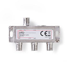 Satellite Splitter | 5 - 2400 MHz | 10.5 dB | Number of inputs: 1 | Number of outputs: 3 | Impedance