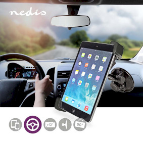 Tablet Car Mount | Maximum screen size compatibility: 12 " | In-Car Window and Headrest | Adjustable