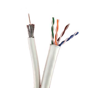 Technetix CAT6 UTP / COAX-18 Combined Installation Cable White Eca