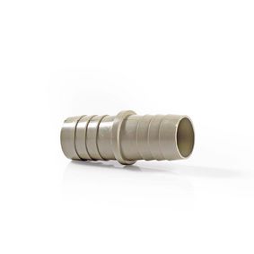 Extension Piece with 2 Hose Clips | 19 mm | 19 mm | Grey / Metal