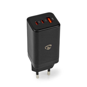 Wall Charger | Quick charge feature | 3.0 / 3.25 A | Number of outputs: 3 | USB-A / 2x USB-CT | Auto