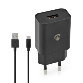 Wall Charger | Quick charge feature | 1x 2.4 A | Number of outputs: 1 | USB-A | USB Type-CT (Loose)
