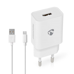 Wall Charger | Quick charge feature | 2.4 A | Number of outputs: 1 | USB-A | Micro USB (Loose) Cable